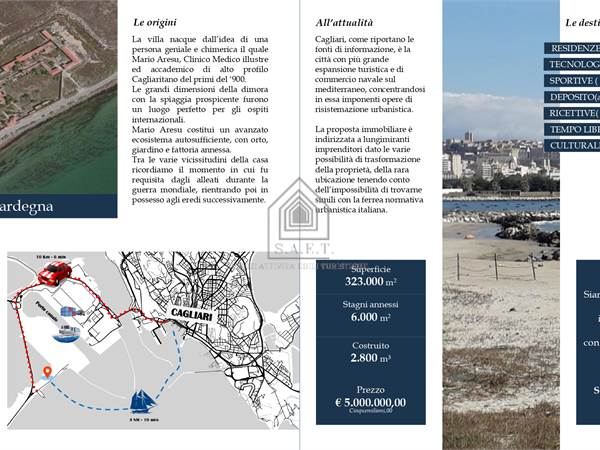 Proprietà fronte mare Cagliari Giorgino